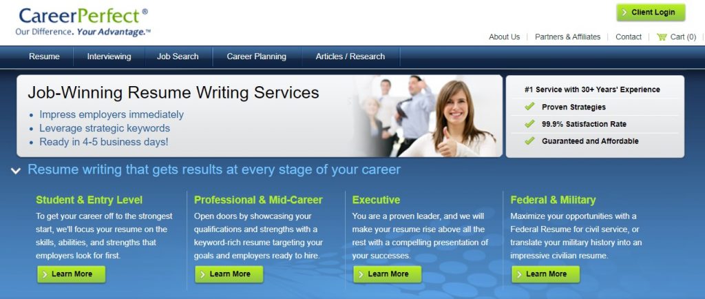 Federal Resume Writing Service in 2023 â€“ CareerPerfect Homepage