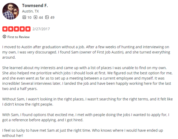 first job austin yelp reviews resume writing services austin texas