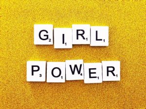 Girl power image for predominantly female jobs