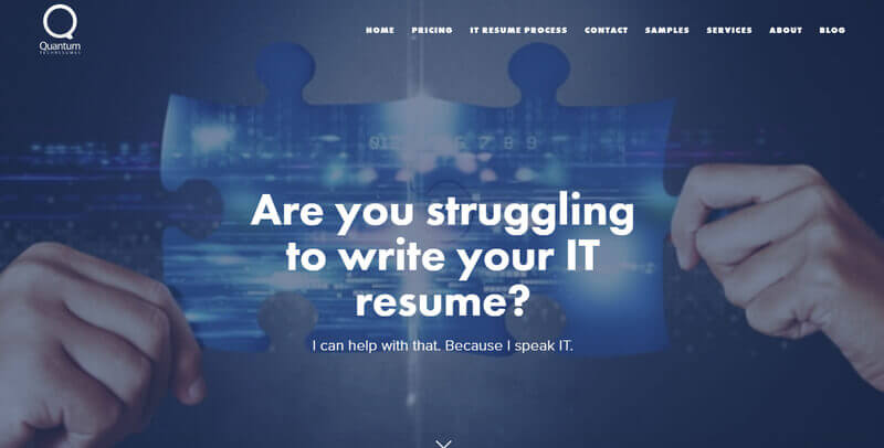 quantum resumes homepage