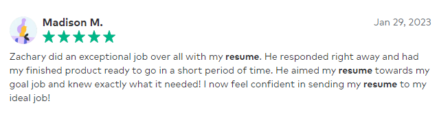 resume writing service in greensboro customer review 9