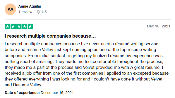 resume valley review in trustpilot