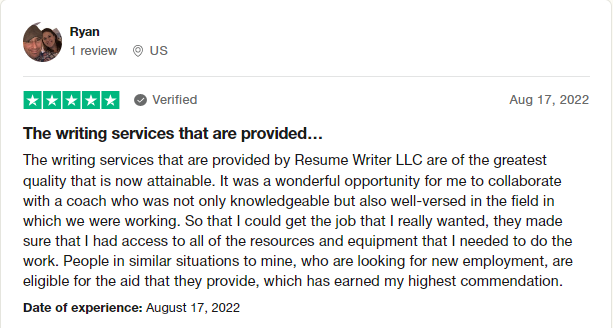 resume writers ink llc trustpilot review