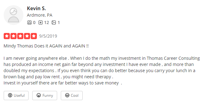 thomas career consulting yelp review