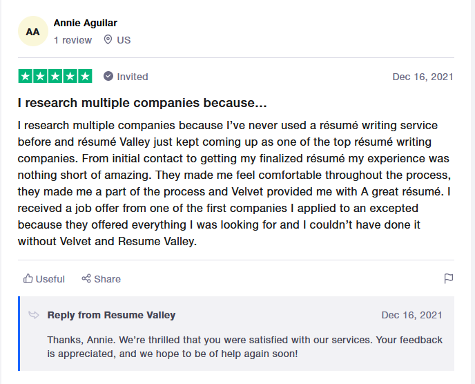 Resume Valley trustpilot reviews resume writing services in san diego