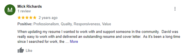 Wordscapes Resume Service Google review 